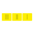 Тактильные наклейки «Окончание поручней» (набор из 3 шт.), ДС94 (пленка, 70х70 мм, желтый)